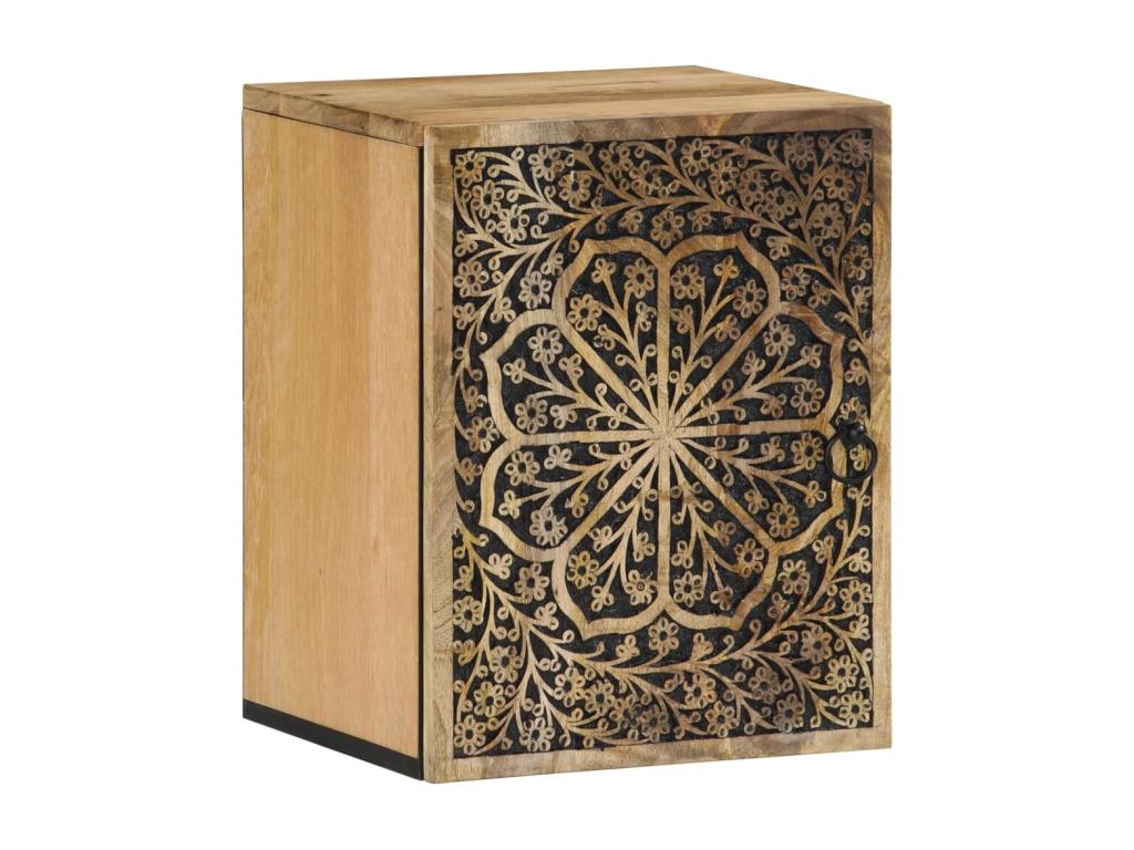 Armadio in legno massello marrone, 38 x 33 x 48 cm