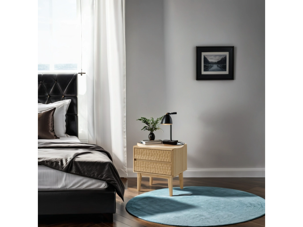 Tavolo in legno di quercia naturale