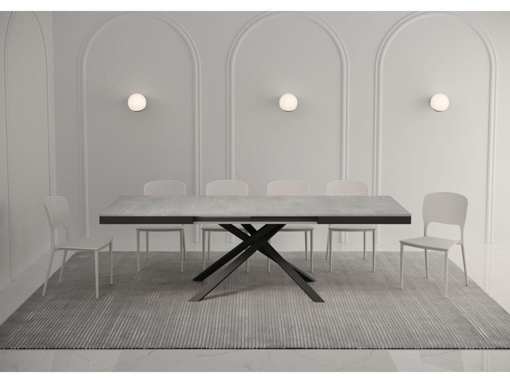 Tavolo grigio, 90 x 160 cm