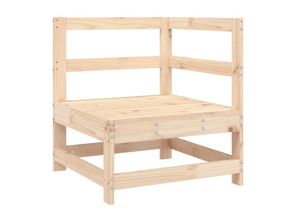 Set di mobili da esterno in legno di pino marrone