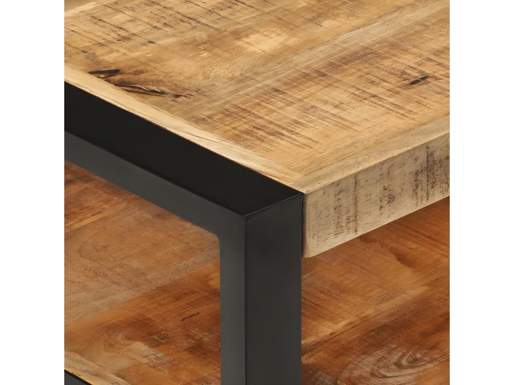 Tavolino da caffè naturale, 120 x 55 x 40 cm