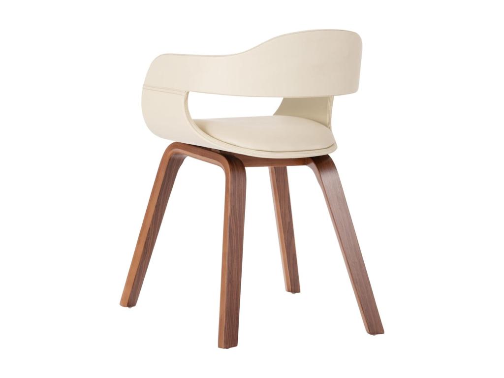 Sedia in similpelle bianca