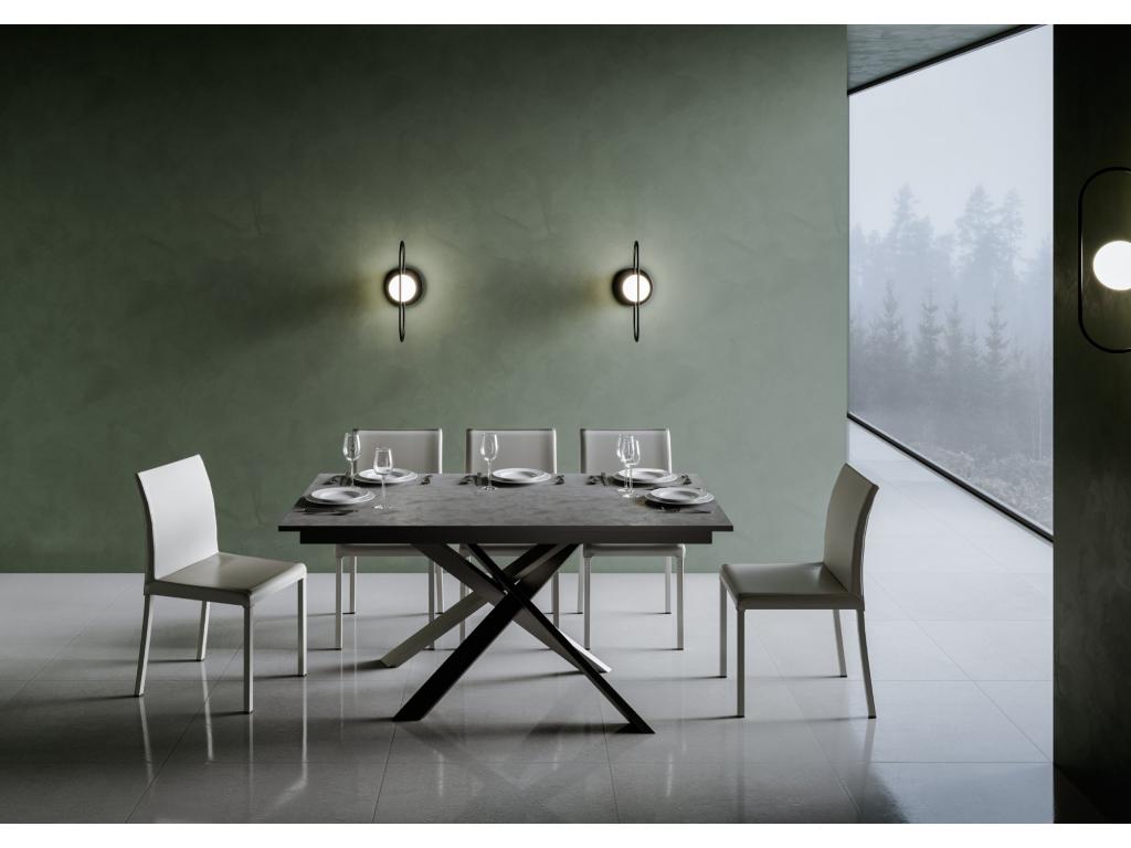 Tavolo grigio, 90 x 160 cm