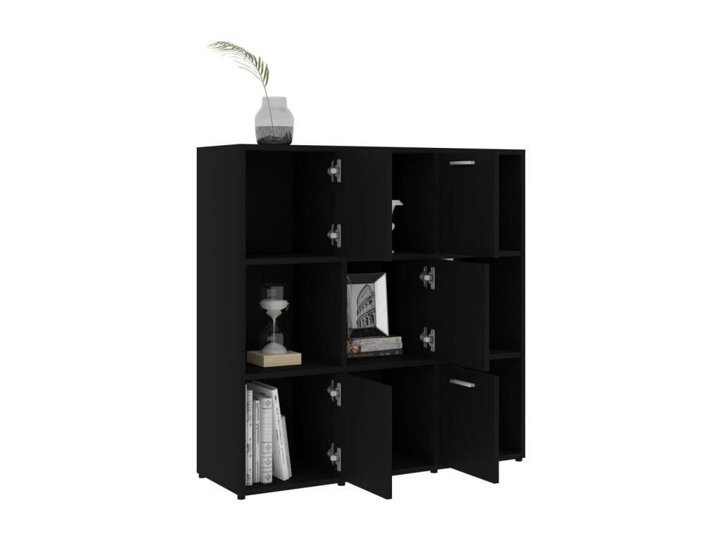 Libreria nera, 90 x 30 x 90 cm