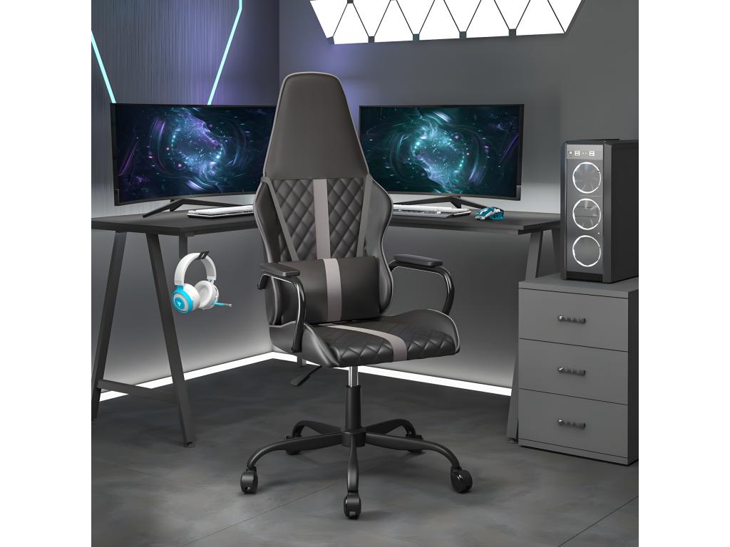 Sedia in similpelle nera