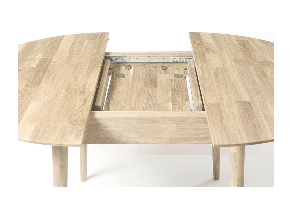 Tavolo da pranzo in legno di quercia naturale