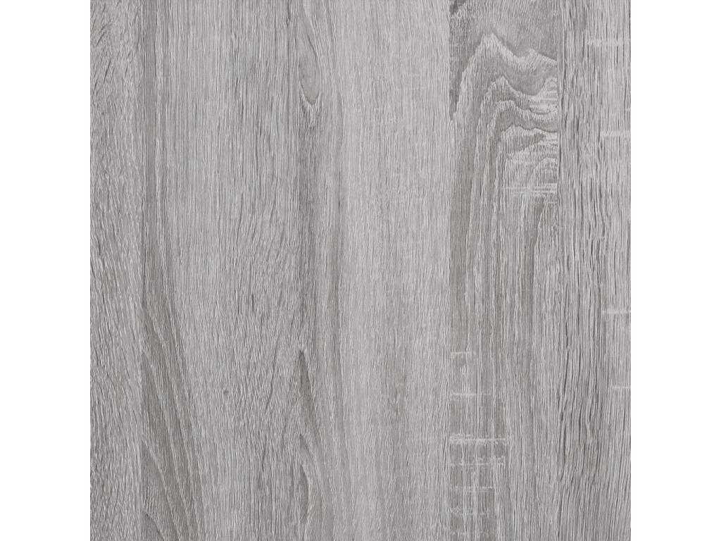 Tavolino laterale in legno ingegnerizzato grigio, 50 x 26 x 50 cm