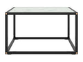 Tavolino da caffè in vetro nero, 60 x 60 x 35 cm