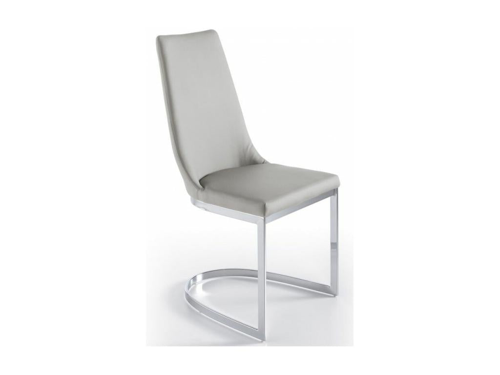 sedia in pelle verde