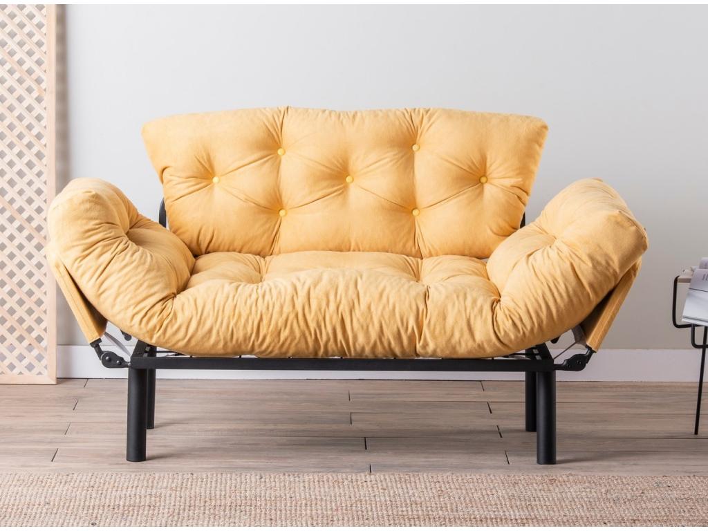 Yellow Fabric Sofa