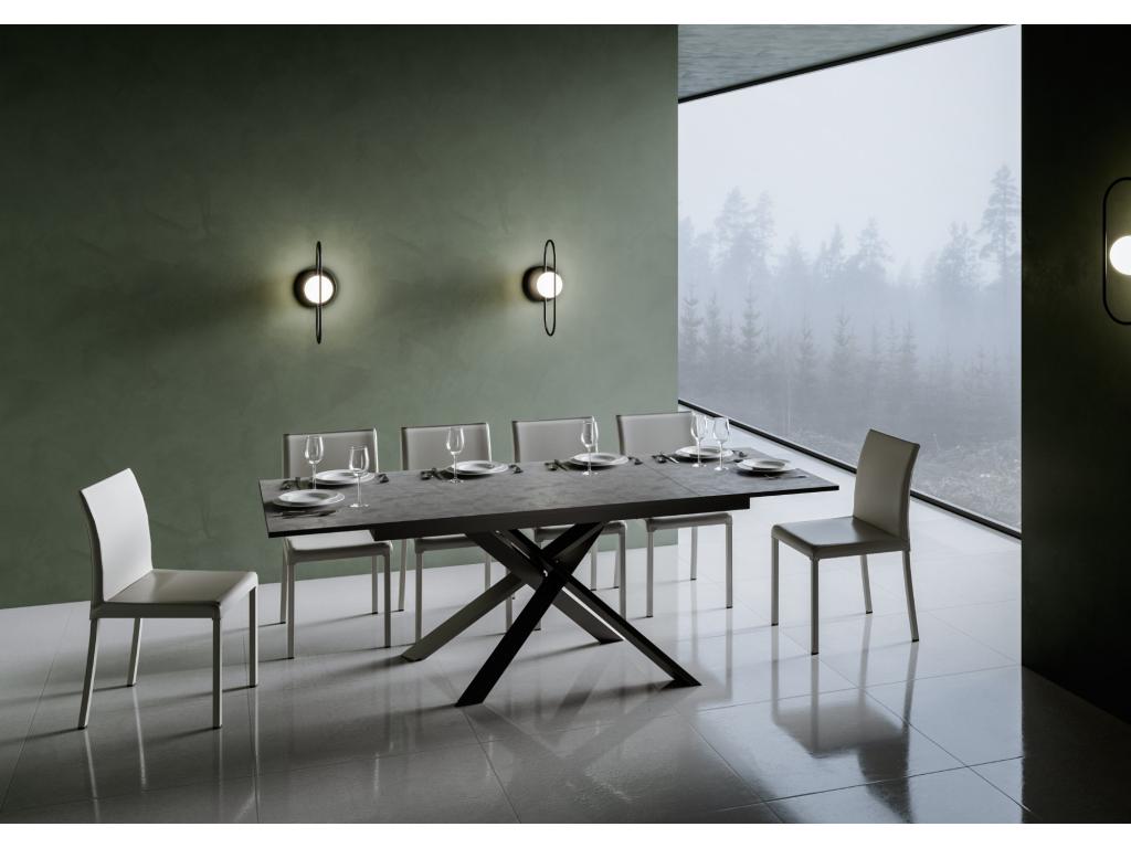 Tavolo grigio, 90 x 160 cm