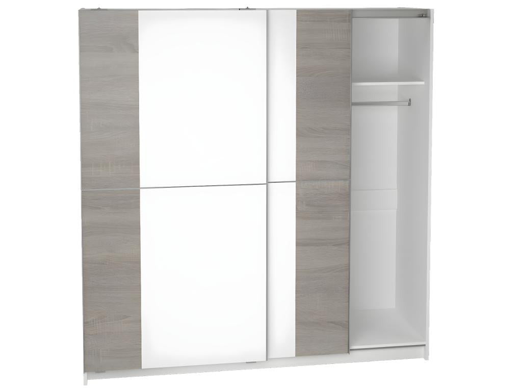 Armadio in legno di rovere naturale