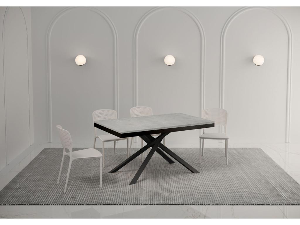 Tavolo grigio, 90 x 160 cm