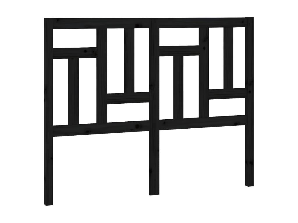 Mobili per la casa in legno massello nero, 125,5 x 4 x 100 cm