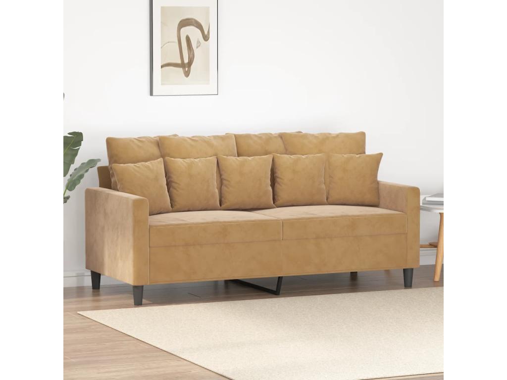 Brown Velvet Sofa