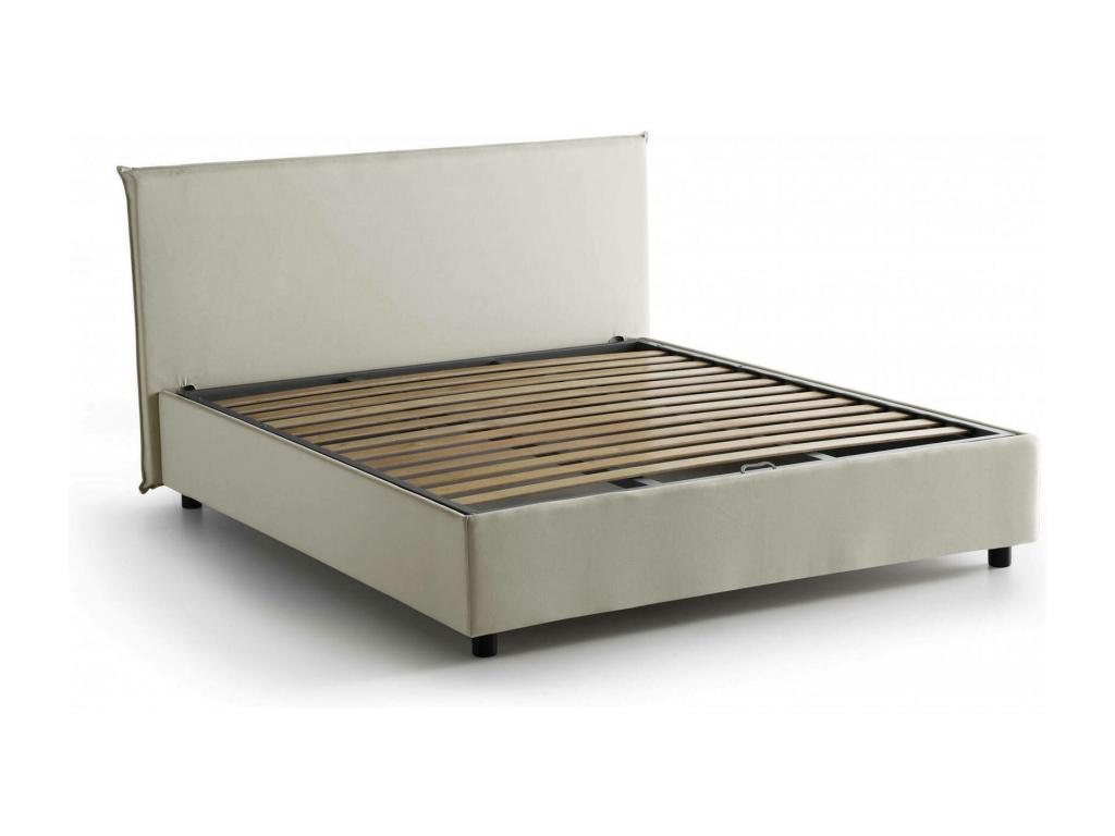 Materasso in tessuto beige, 160 x 200 cm