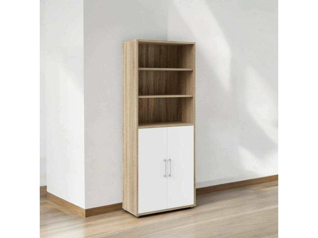 Cassettiera in legno di rovere nero, 89 x 40 cm