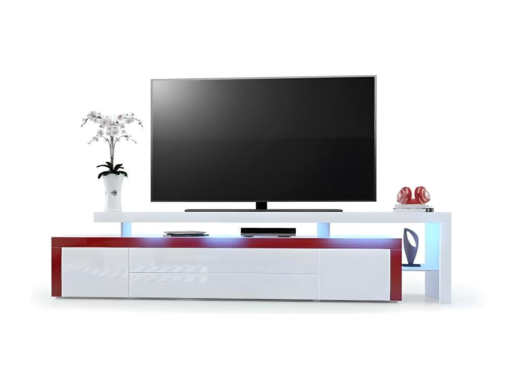 Mobile TV bianco, 52 x 227 x 35 cm