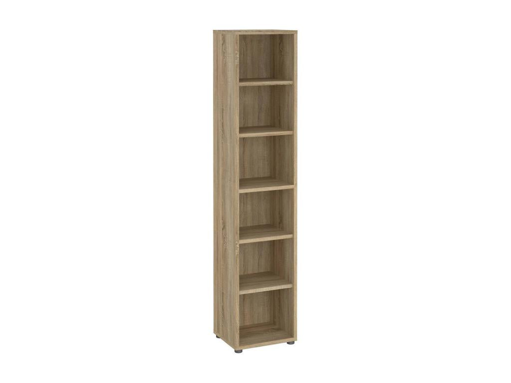 Libreria in legno di rovere beige, 47 x 40 cm