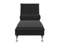 Chaise longue in velluto nero