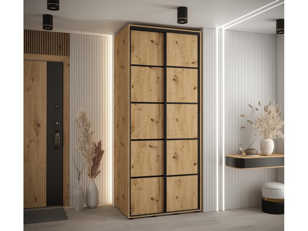 Armadio nero, 100 x 60 x 235,2 cm