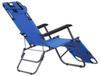 Chaise longue blu