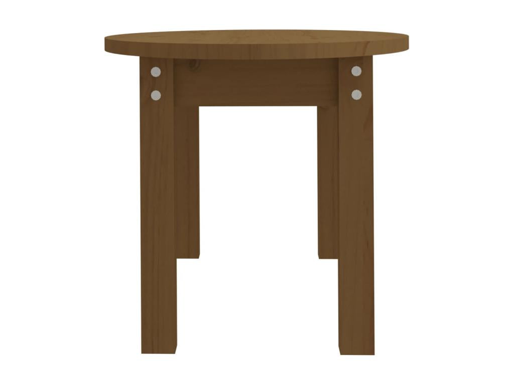 Tavolino da caffè in legno massello marrone, 80 x 40 x 35 cm