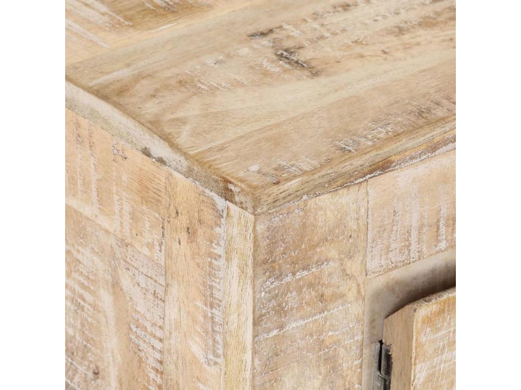 Mobile TV in legno massello marrone, 110 x 35 x 46 cm