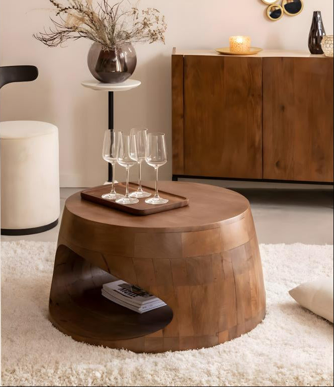 Tavolino da caffè marrone