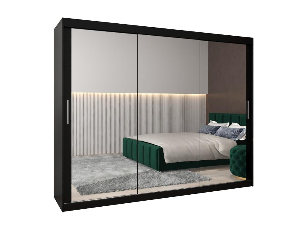 Armadio nero, 250 x 62 x 200 cm