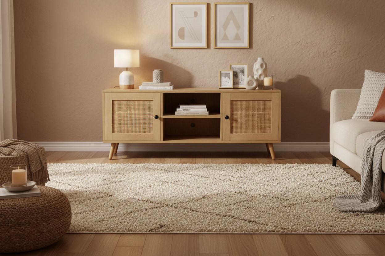 Natural Oak Wood TV Stand