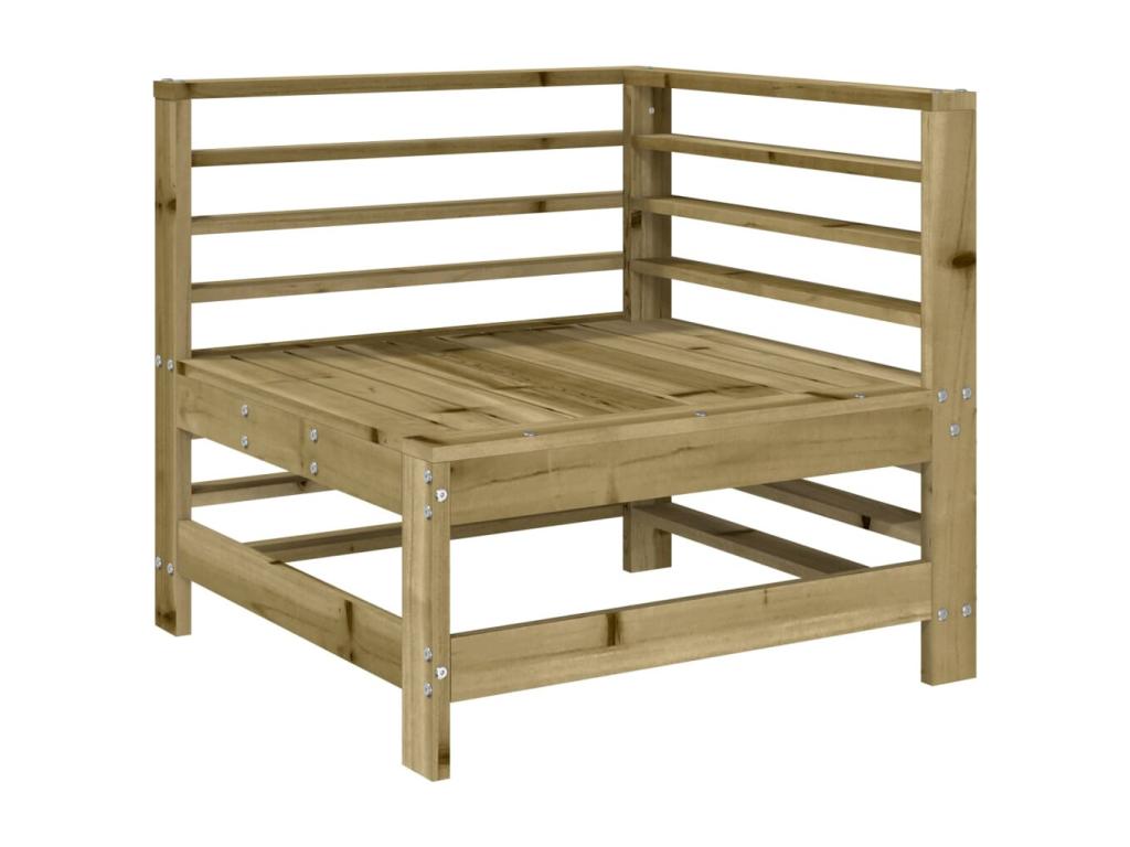 Set di mobili da esterno in legno di pino marrone