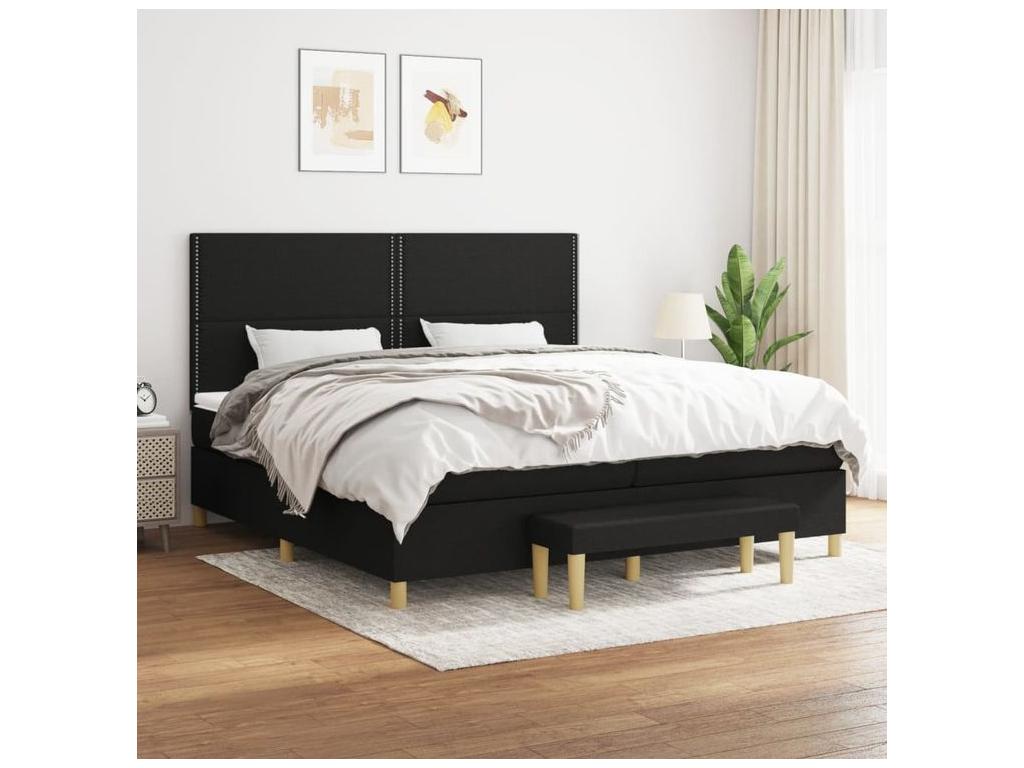 Materasso in tessuto nero, 200 x 200 cm