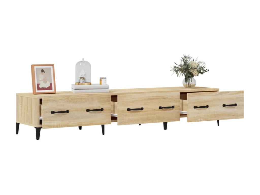 Mobile TV in legno ingegnerizzato marrone, 150 x 34,5 x 30 cm