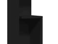 Tavolino laterale in legno ingegnerizzato nero, 35 x 35 x 60 cm